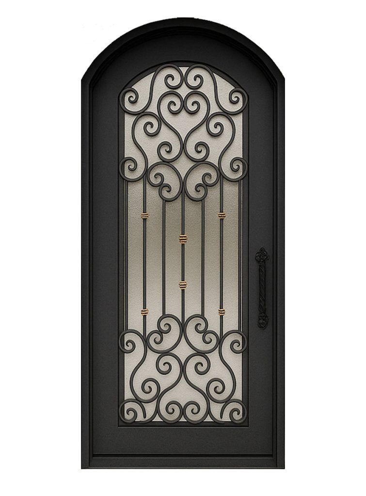 Nova Royal Series Wrought Iron Custom Exterior Door Style 199