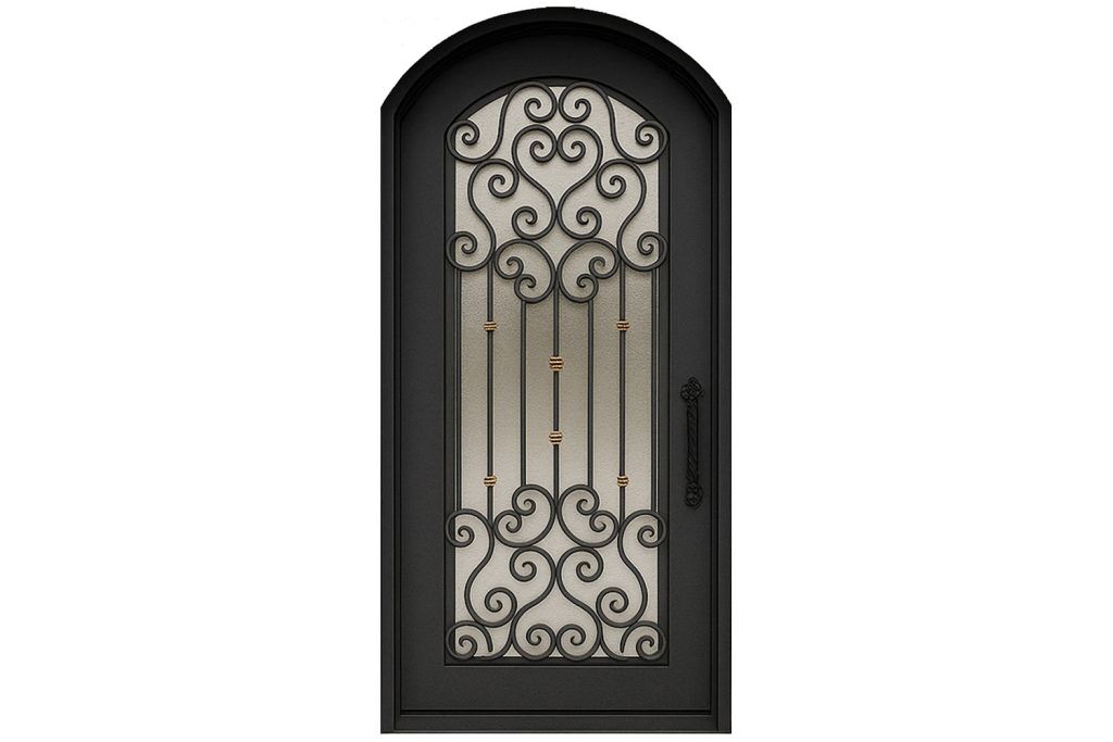 Nova Royal Series Wrought Iron Custom Exterior Door Style 199