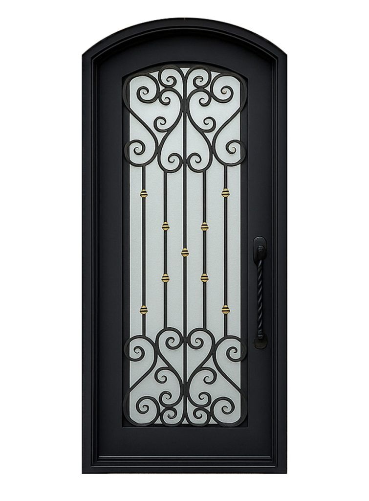 Nova Royal Series Wrought Iron Custom Exterior Door Style 200