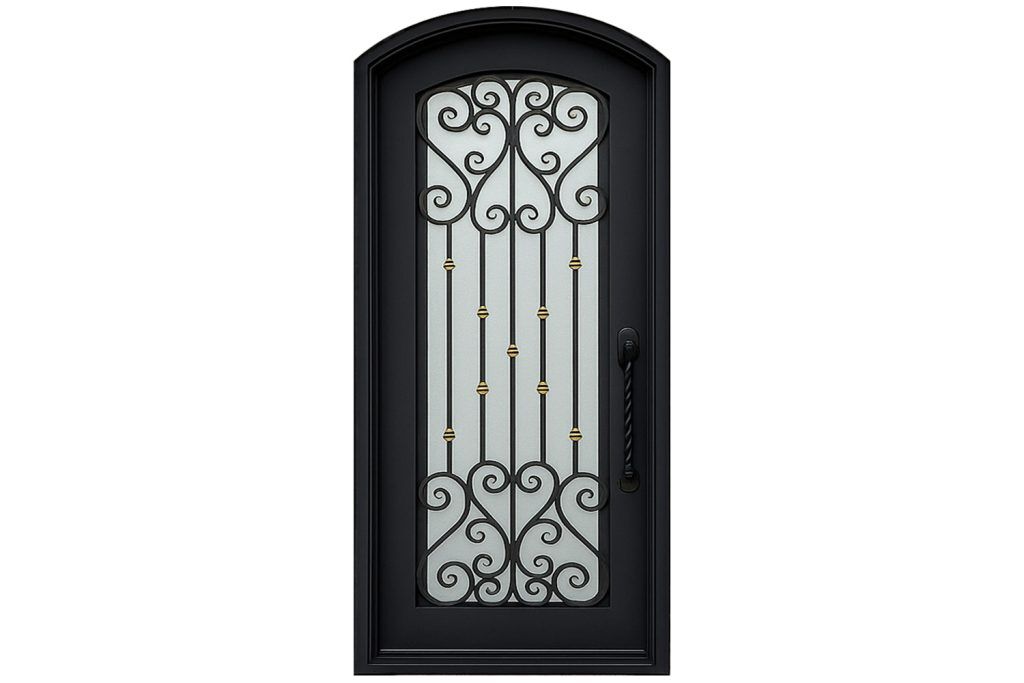 Nova Royal Series Wrought Iron Custom Exterior Door Style 200