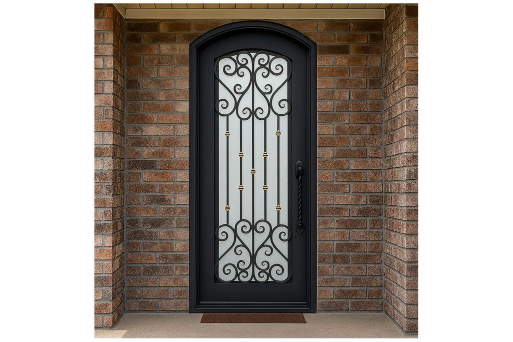 Nova Royal Series Wrought Iron Custom Exterior Door Style 200