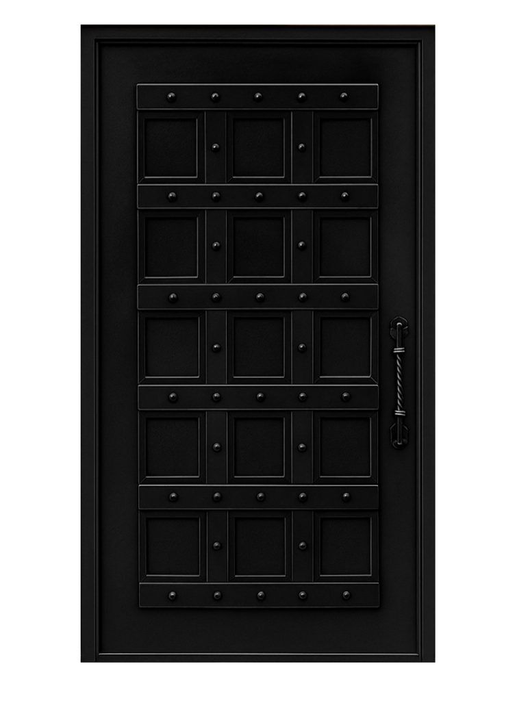 Nova Royal Series Wrought Iron Custom Exterior Door Style 202