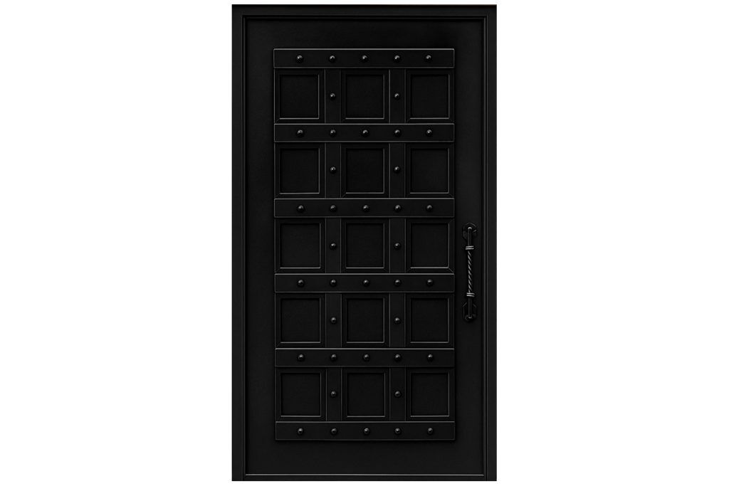 Nova Royal Series Wrought Iron Custom Exterior Door Style 202