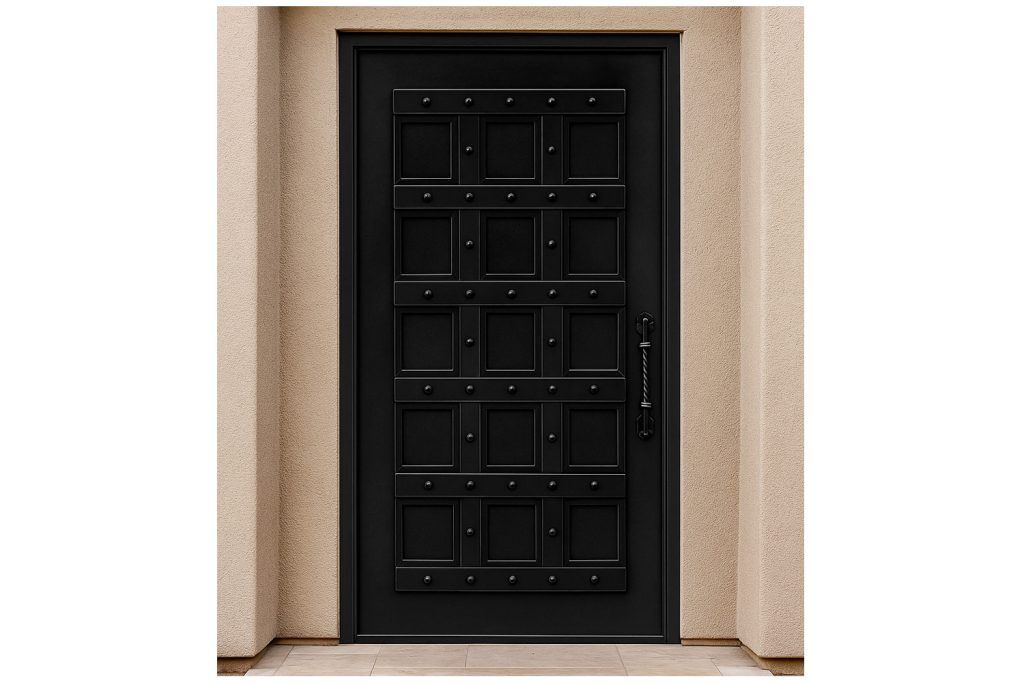 Nova Royal Series Wrought Iron Custom Exterior Door Style 202