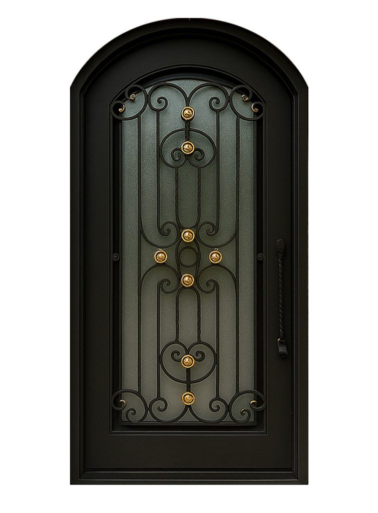 Nova Royal Series Wrought Iron Custom Exterior Door Style 204