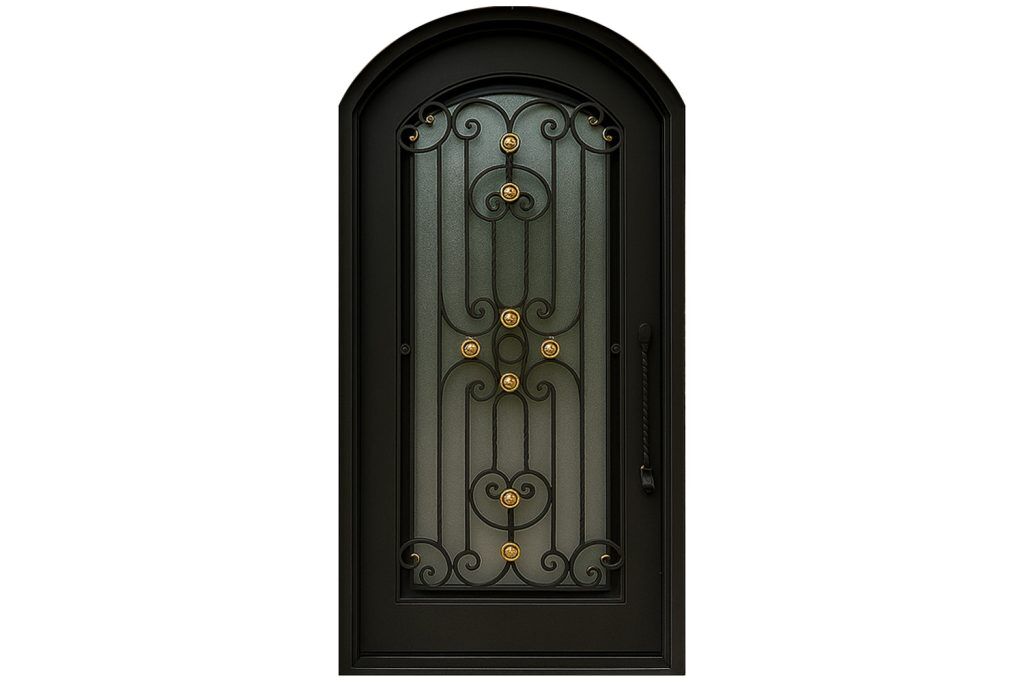Nova Royal Series Wrought Iron Custom Exterior Door Style 204