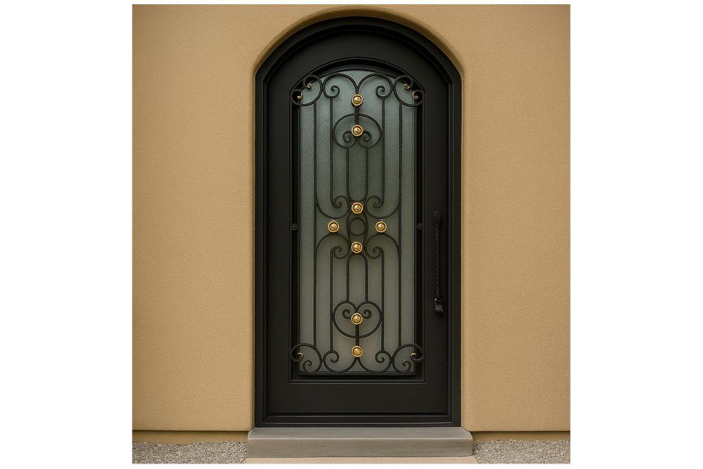 Nova Royal Series Wrought Iron Custom Exterior Door Style 204