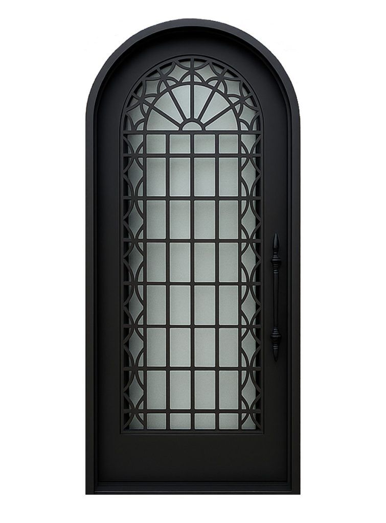 Nova Royal Series Wrought Iron Custom Exterior Door Style 207