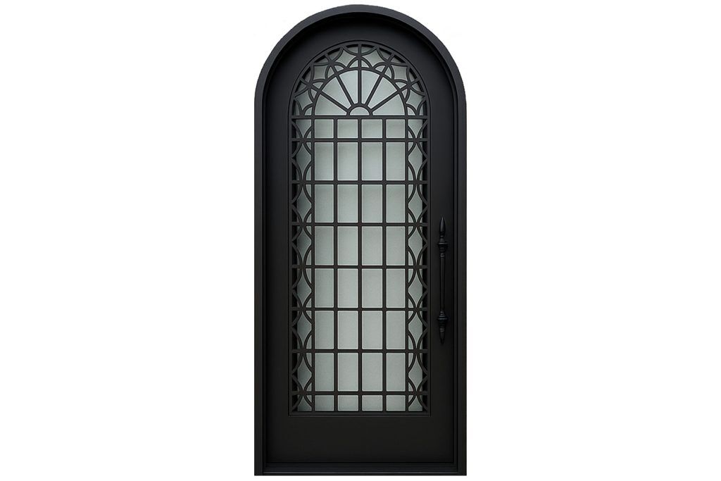 Nova Royal Series Wrought Iron Custom Exterior Door Style 207