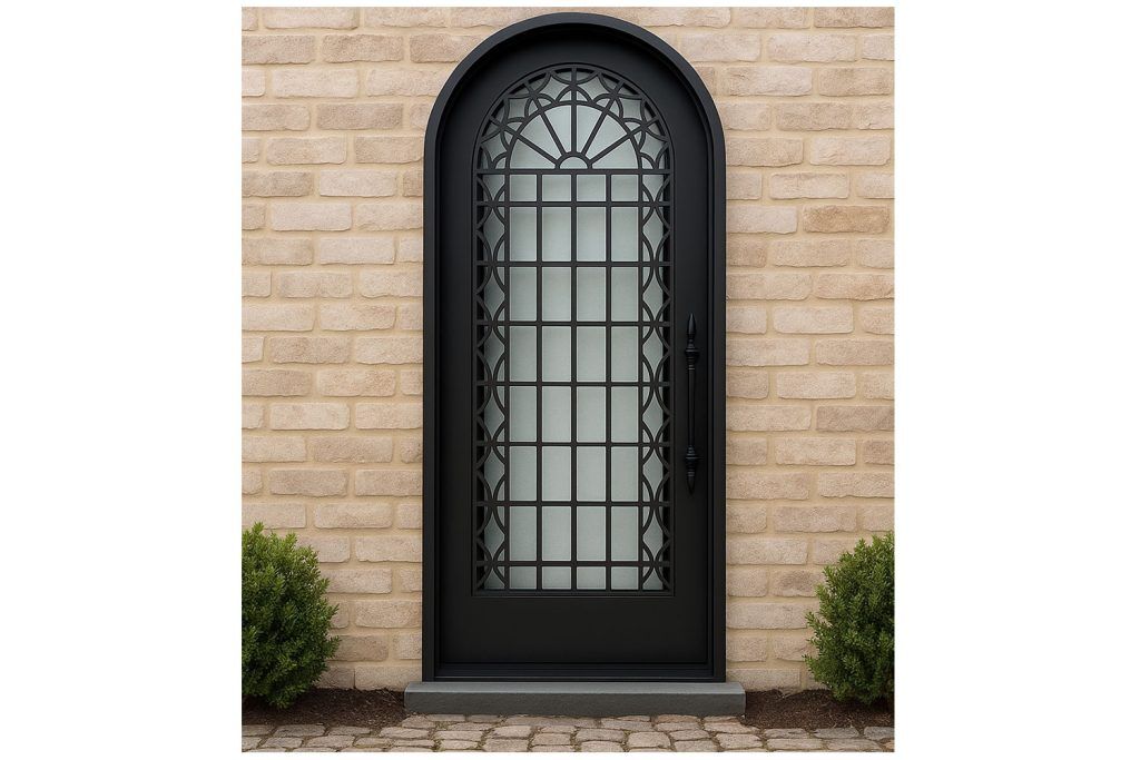 Nova Royal Series Wrought Iron Custom Exterior Door Style 207