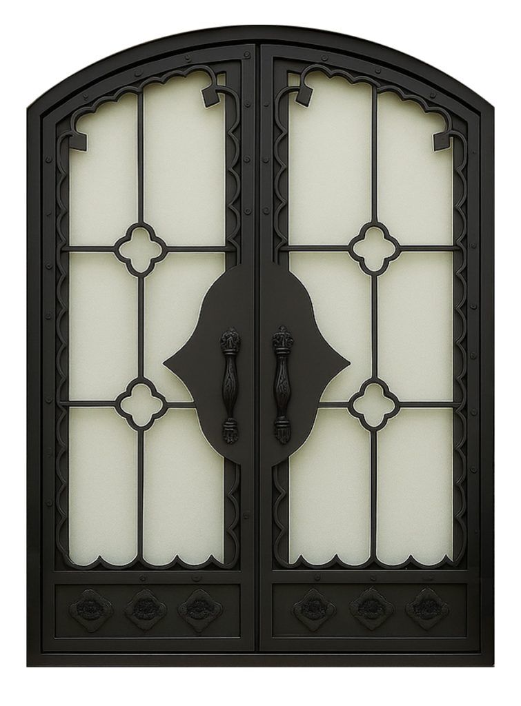 Nova Royal Series Wrought Iron Custom Exterior Door Style 208