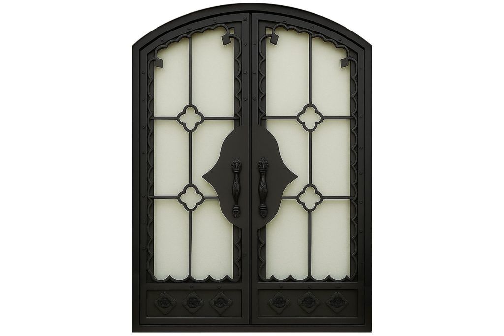 Nova Royal Series Wrought Iron Custom Exterior Door Style 208
