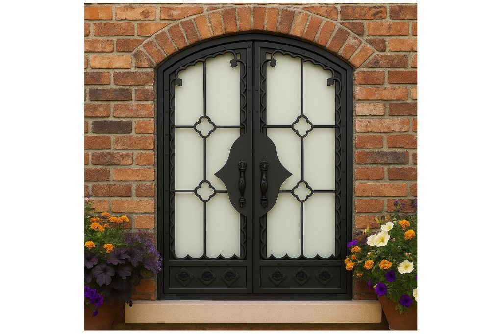 Nova Royal Series Wrought Iron Custom Exterior Door Style 208