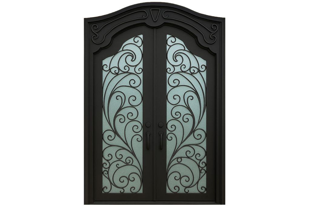 Nova Royal Series Wrought Iron Custom Exterior Door Style 212