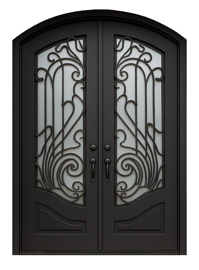 Nova Royal Series Wrought Iron Custom Exterior Door Style 213