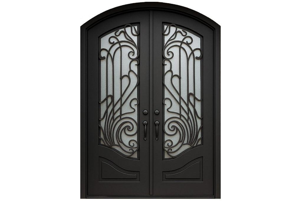 Nova Royal Series Wrought Iron Custom Exterior Door Style 213