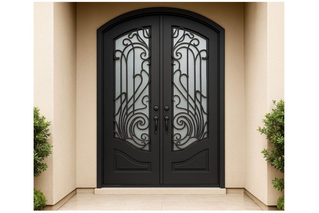Nova Royal Series Wrought Iron Custom Exterior Door Style 213