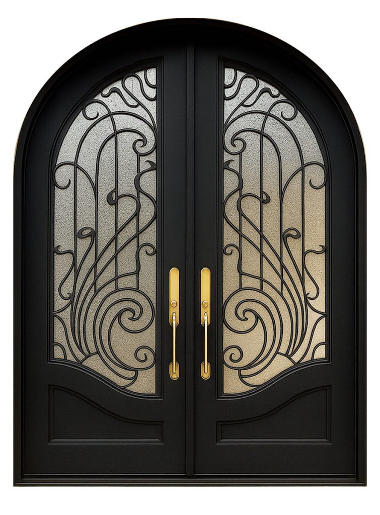 Nova Royal Series Wrought Iron Custom Exterior Door Style 215