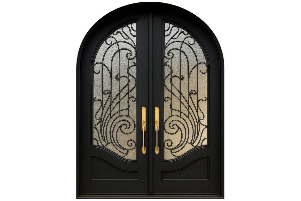 Nova Royal Series Wrought Iron Custom Exterior Door Style 215