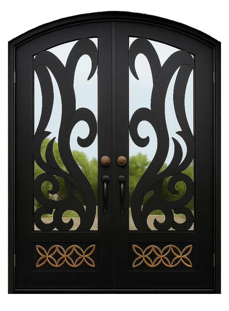 Nova Royal Series Wrought Iron Custom Exterior Door Style 216