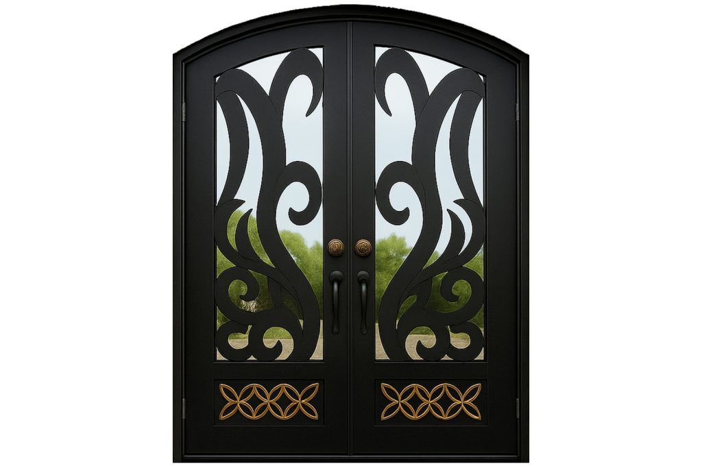 Nova Royal Series Wrought Iron Custom Exterior Door Style 216