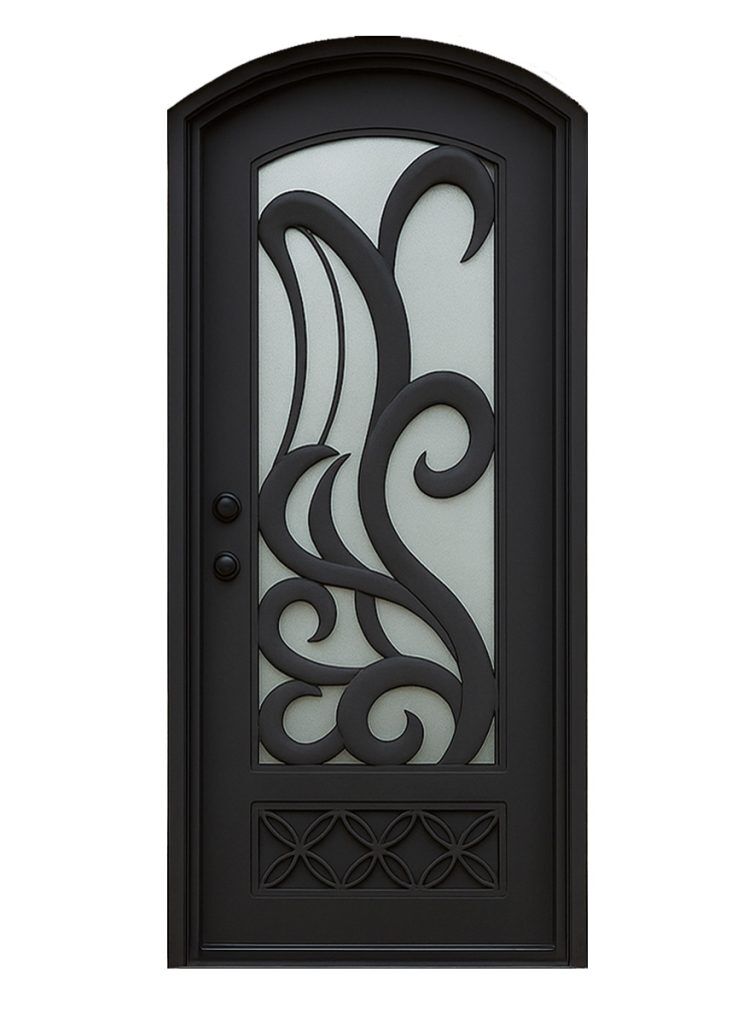 Nova Royal Series Wrought Iron Custom Exterior Door Style 217