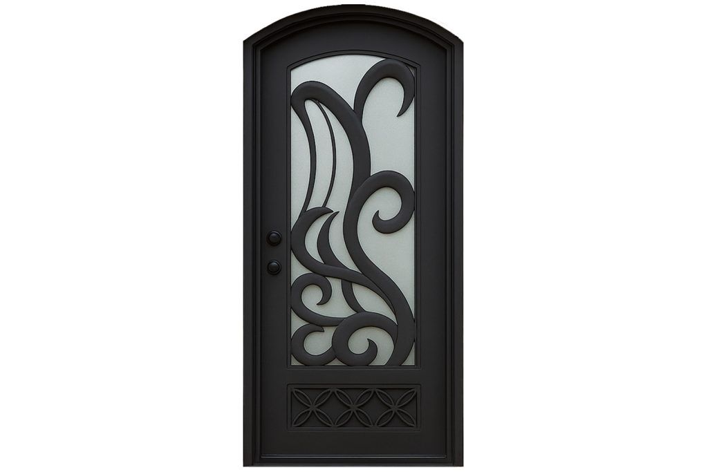 Nova Royal Series Wrought Iron Custom Exterior Door Style 217