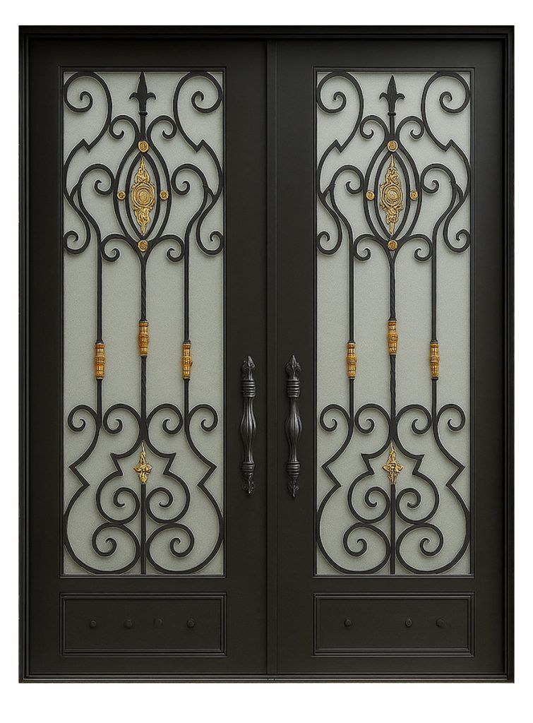 Nova Royal Series Wrought Iron Custom Exterior Door Style 219