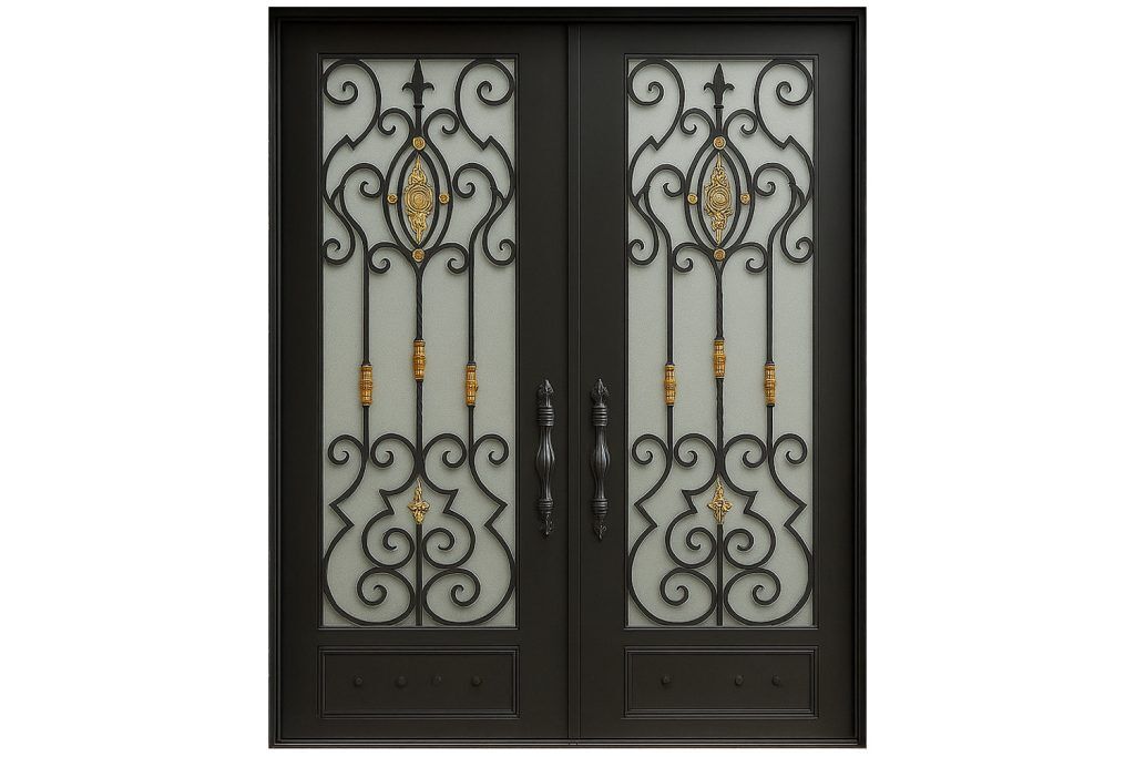 Nova Royal Series Wrought Iron Custom Exterior Door Style 219