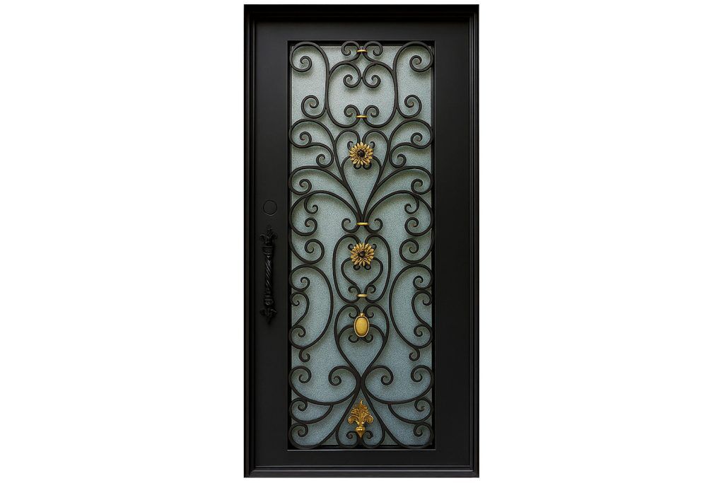 Nova Royal Series Wrought Iron Custom Exterior Door Style 220