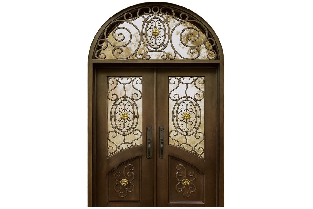 Nova Royal Series Wrought Iron Custom Exterior Door Style 223