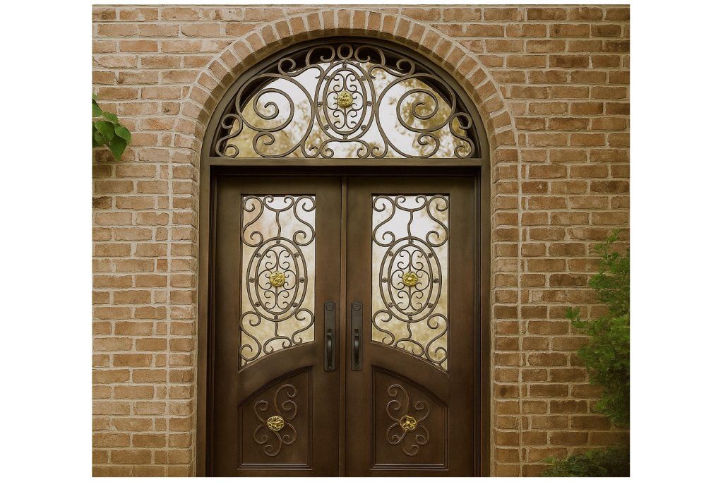 Nova Royal Series Wrought Iron Custom Exterior Door Style 223