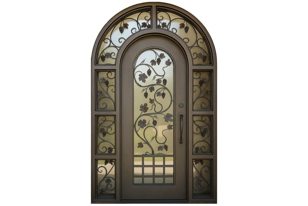 Nova Royal Series Wrought Iron Custom Exterior Door Style 224