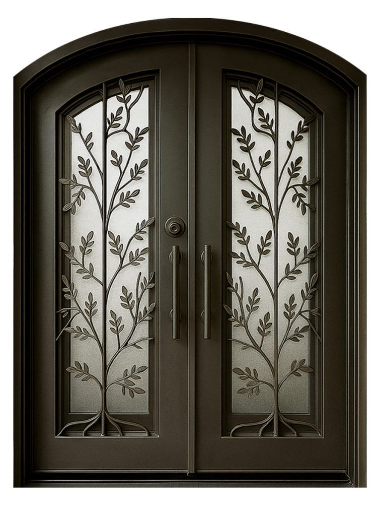 Nova Royal Series Wrought Iron Custom Exterior Door Style 225