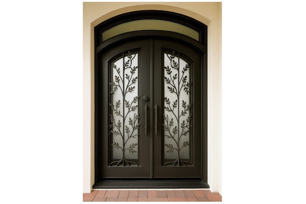 Nova Royal Series Wrought Iron Custom Exterior Door Style 225