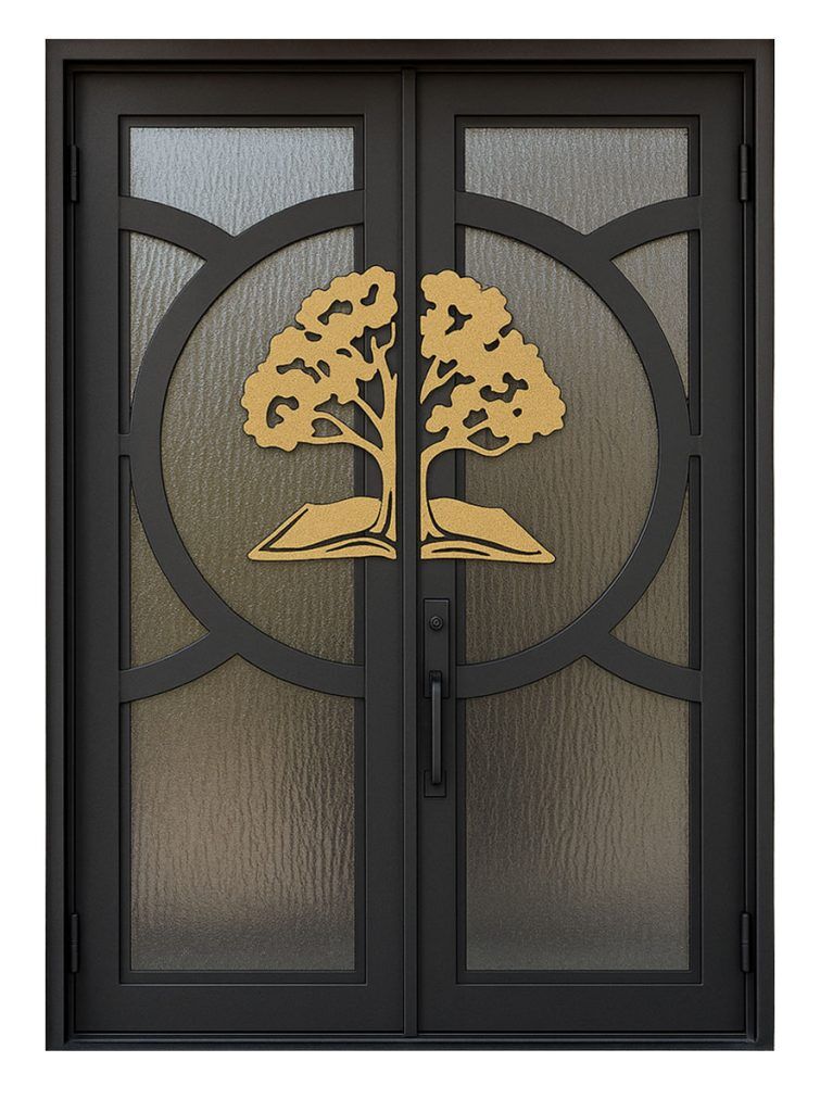 Nova Royal Series Wrought Iron Custom Exterior Door Style 226