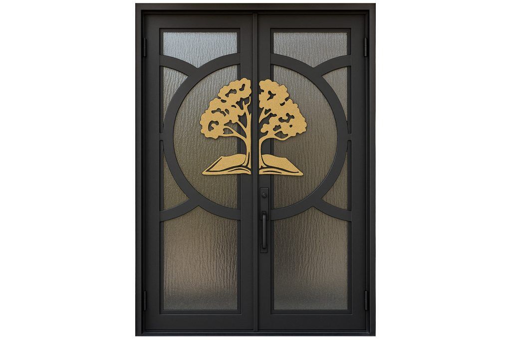 Nova Royal Series Wrought Iron Custom Exterior Door Style 226