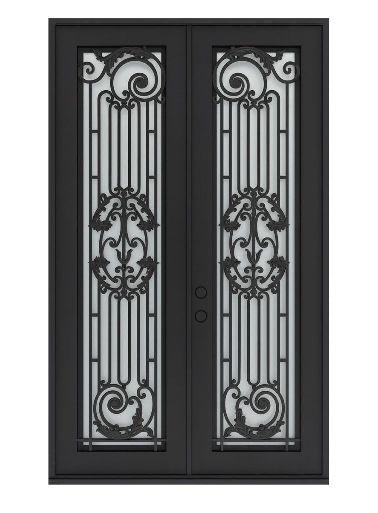 Nova Royal Series Wrought Iron Custom Exterior Door Style 228