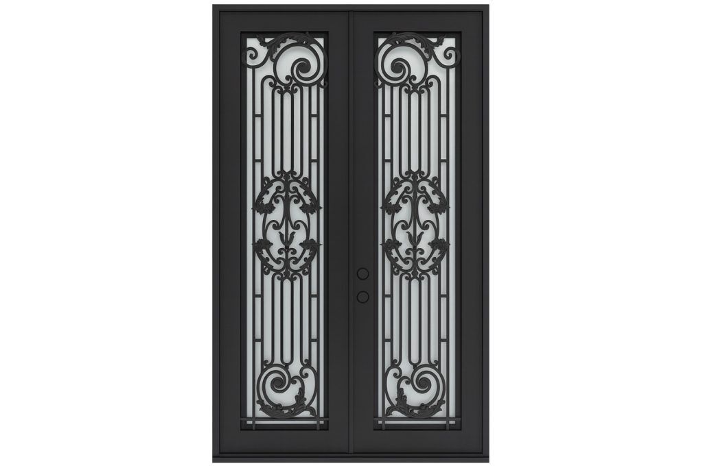 Nova Royal Series Wrought Iron Custom Exterior Door Style 228