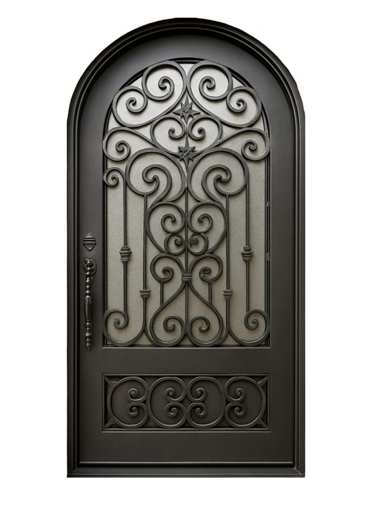 Nova Royal Series Wrought Iron Custom Exterior Door Style 229