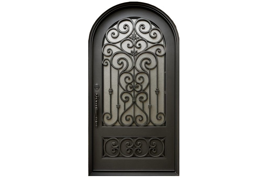 Nova Royal Series Wrought Iron Custom Exterior Door Style 229
