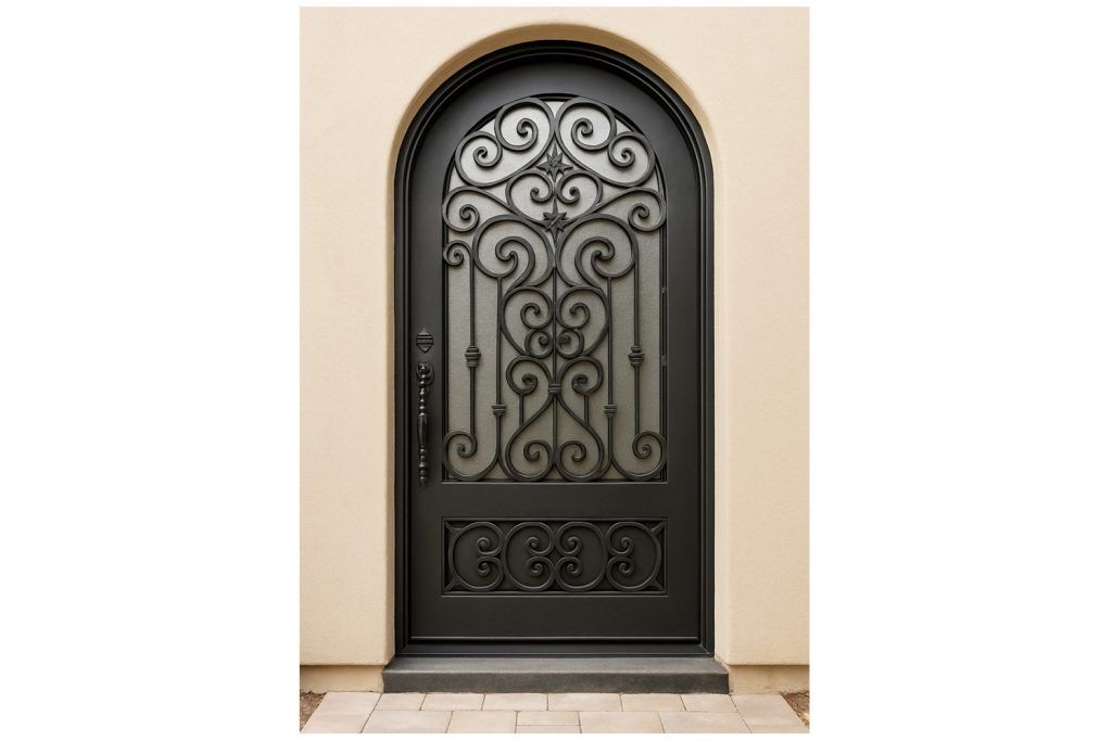 Nova Royal Series Wrought Iron Custom Exterior Door Style 229