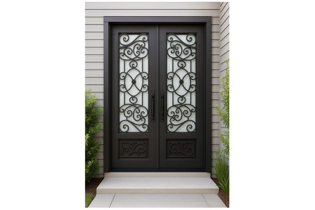 Nova Royal Series Wrought Iron Custom Exterior Door Style 231