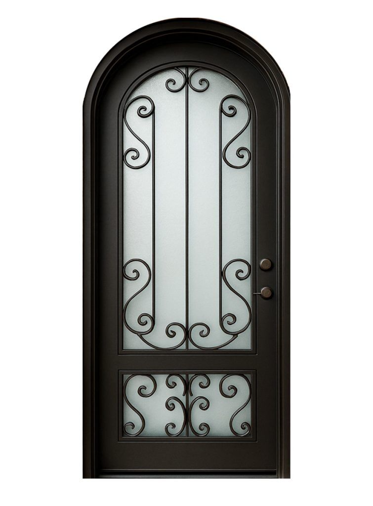 Nova Royal Series Wrought Iron Custom Exterior Door Style 232