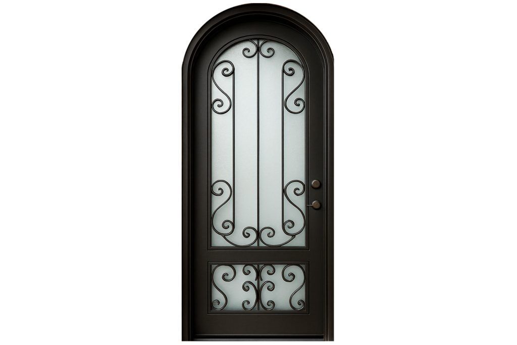 Nova Royal Series Wrought Iron Custom Exterior Door Style 232