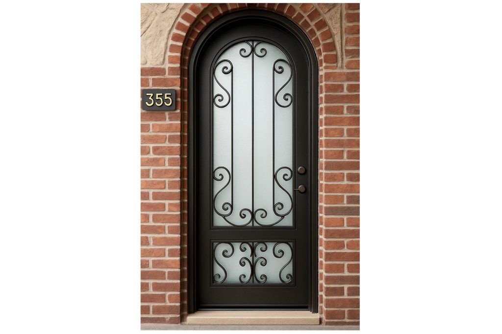 Nova Royal Series Wrought Iron Custom Exterior Door Style 232