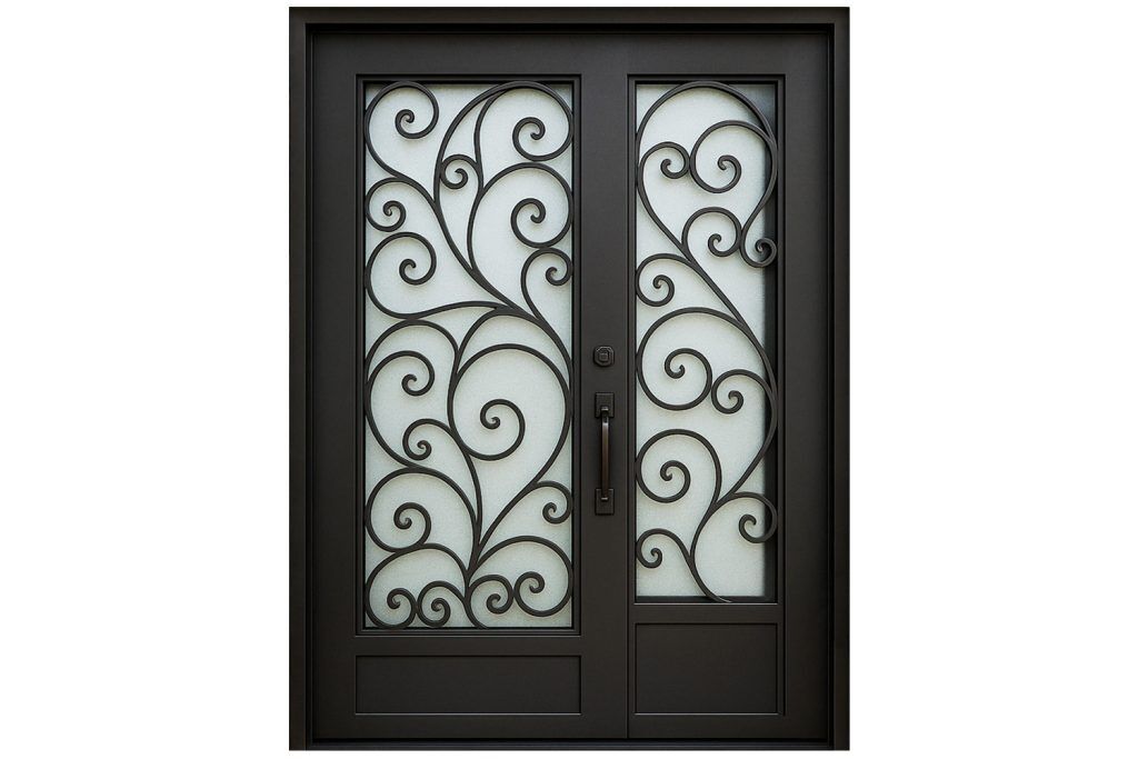 Nova Royal Series Wrought Iron Custom Exterior Door Style 233