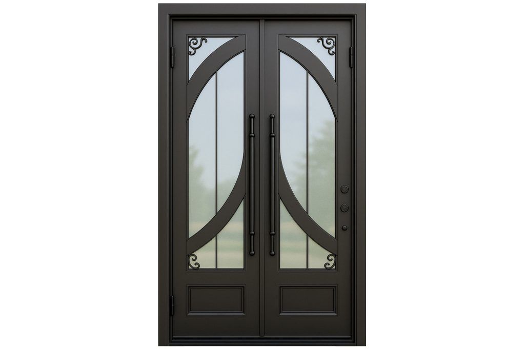 Nova Royal Series Wrought Iron Custom Exterior Door Style 234