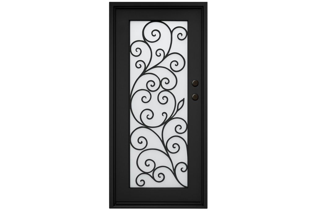 Nova Royal Series Wrought Iron Custom Exterior Door Style 236