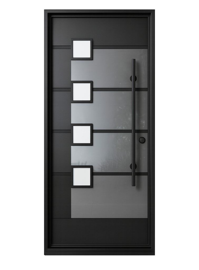 Nova Royal Series Wrought Iron Custom Exterior Door Style 239